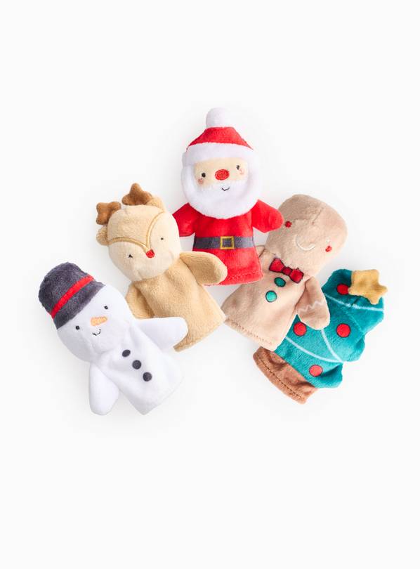 Christmas Festive Finger Puppets Set One Size